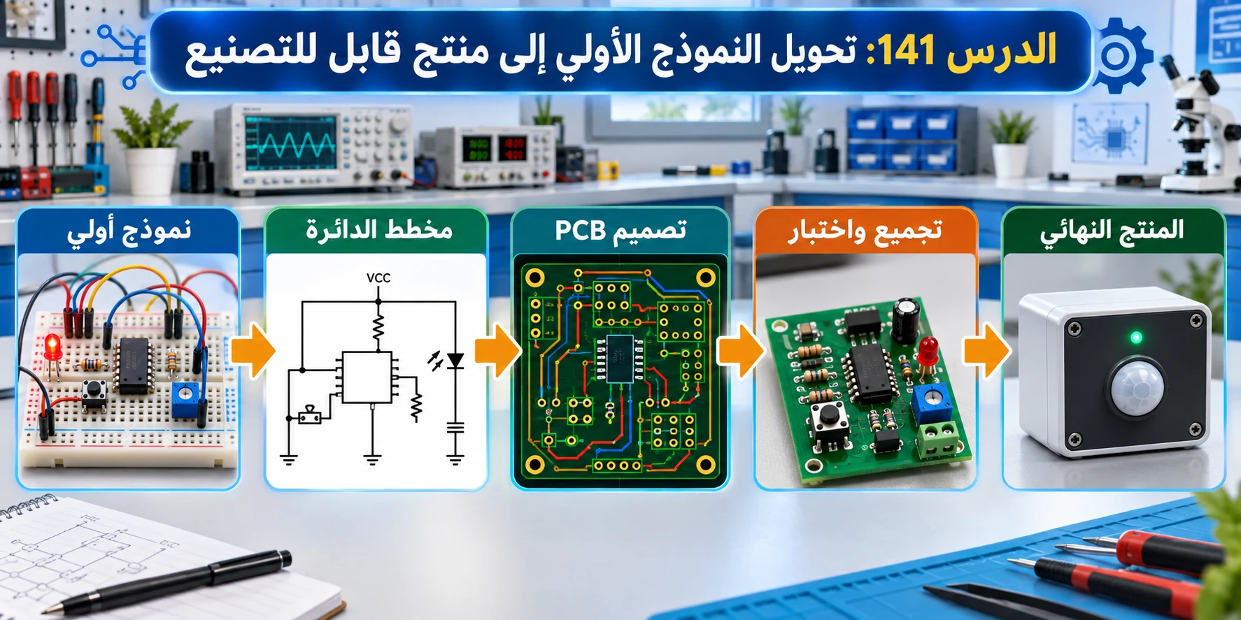 لوحة الدرس 141: تحويل النموذج الأولي إلى منتج قابل للتصنيع